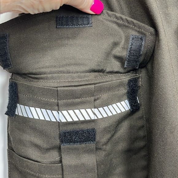 Blauer Womens Tactical Pants 10R Brown Cargo Style Twill Weave Silicone Waist - Picture 5 of 15